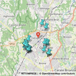 Mappa Viale Brianza, 22060 Carugo CO, Italia (1.816)