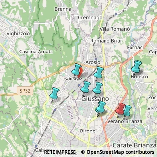 Mappa Viale Brianza, 22060 Carugo CO, Italia (2.06545)