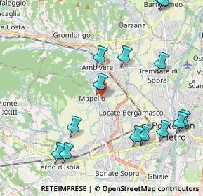Mappa Via Alessandro Manzoni, 24030 Mapello BG, Italia (2.48357)