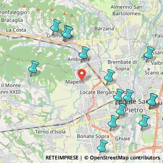 Mappa Via Alessandro Manzoni, 24030 Mapello BG, Italia (2.816)