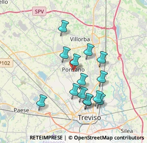 Mappa Via Livello, 31050 Ponzano Veneto TV, Italia (3.17929)