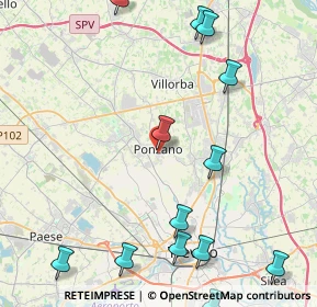 Mappa Via Livello, 31050 Ponzano Veneto TV, Italia (5.59538)