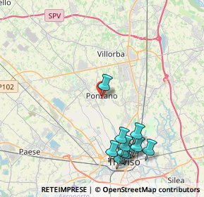 Mappa Via Livello, 31050 Ponzano Veneto TV, Italia (4.54455)