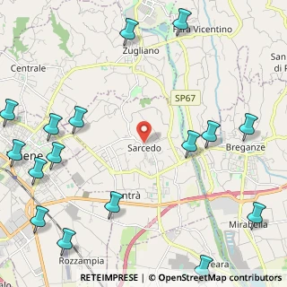 Mappa Via Monte Ortigara, 36030 Sarcedo VI, Italia (3.21438)