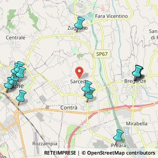 Mappa Via Monte Ortigara, 36030 Sarcedo VI, Italia (3.12688)