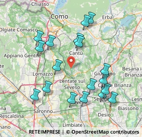 Mappa 22060 Carimate CO, Italia (8.01389)
