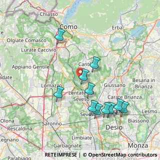 Mappa 22060 Carimate CO, Italia (7.56545)