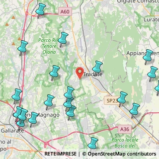 Mappa Via delle Grigne, 21050 Lonate Ceppino VA, Italia (6.1375)