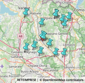 Mappa Via Gradisca, 21049 Tradate VA, Italia (6.82067)