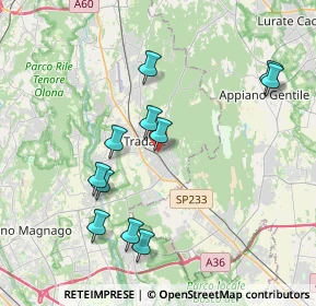 Mappa Via Gradisca, 21049 Tradate VA, Italia (3.85364)