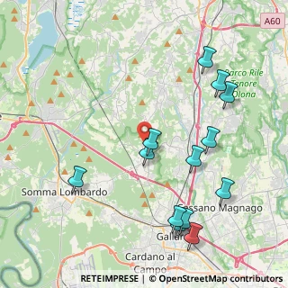 Mappa Via delle Quercie, 21010 Besnate VA, Italia (4.61154)