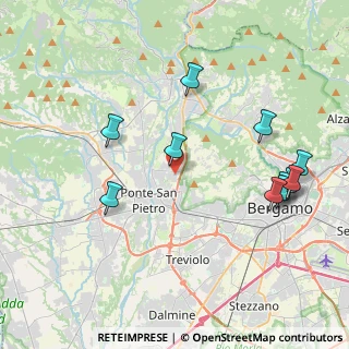 Mappa Via Padania, 24030 Mozzo BG, Italia (4.43545)
