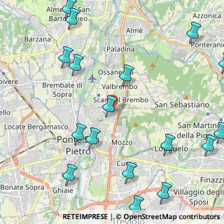 Mappa Via Padania, 24030 Mozzo BG, Italia (2.95824)