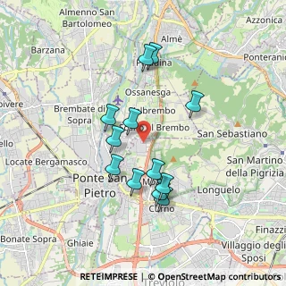 Mappa Via Padania, 24030 Mozzo BG, Italia (1.585)