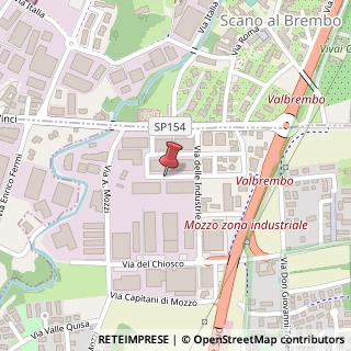 Mappa Via Padania, 25, 24030 Mozzo, Bergamo (Lombardia)