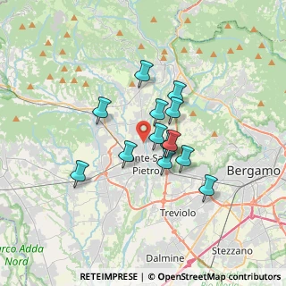Mappa Via Gaetano Donizetti, 24030 Ponte San Pietro BG, Italia (2.54923)