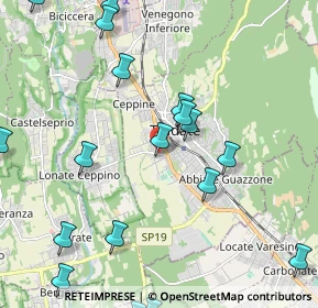 Mappa Via Dorligo Albisetti, 21049 Tradate VA, Italia (2.821)