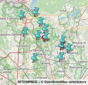 Mappa Via Ludovico Ariosto, 22060 Figino Serenza CO, Italia (6.53923)