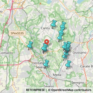 Mappa Via Ludovico Ariosto, 22060 Figino Serenza CO, Italia (3.42267)