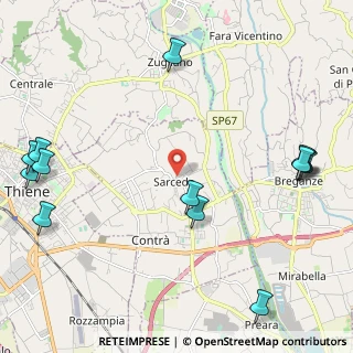 Mappa Via Monte Summano, 36030 Sarcedo VI, Italia (3.04714)