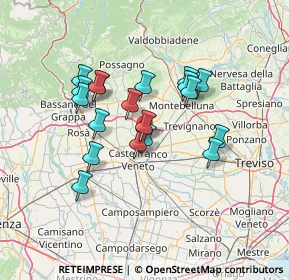 Mappa Via Molino di Ferro, 31039 Riese Pio X TV, Italia (11.63)