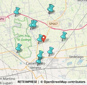 Mappa Via Molino di Ferro, 31039 Riese Pio X TV, Italia (3.87273)