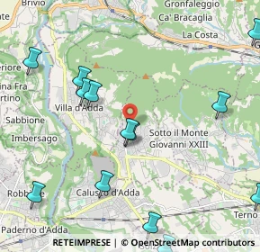 Mappa Via Predazzi, 24030 Carvico BG, Italia (2.66154)