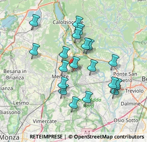 Mappa Via IV Novembre, 23898 Imbersago LC, Italia (6.63526)