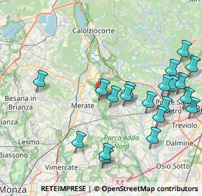 Mappa Via IV Novembre, 23898 Imbersago LC, Italia (9.16)