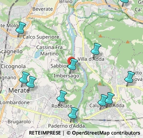 Mappa Via IV Novembre, 23898 Imbersago LC, Italia (2.58727)