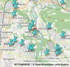 Mappa Via IV Novembre, 23898 Imbersago LC, Italia (2.54111)