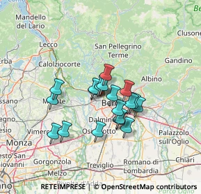 Mappa Via Alessandro Volta, 24036 Ponte San Pietro BG, Italia (9.79579)