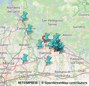 Mappa Via Alessandro Volta, 24036 Ponte San Pietro BG, Italia (10.39188)