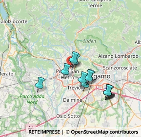 Mappa Via Alessandro Volta, 24036 Ponte San Pietro BG, Italia (6.52462)