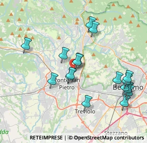 Mappa Via Alessandro Volta, 24036 Ponte San Pietro BG, Italia (3.93824)