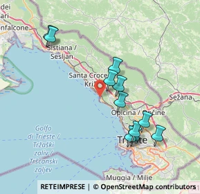 Mappa Str. Costiera, 34151 Grignano TS, Italia (7.22273)