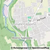 Karte Lonate Ceppino