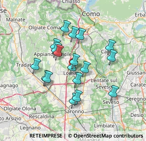 Mappa Via Friuli, 22074 Lomazzo CO, Italia (5.86722)