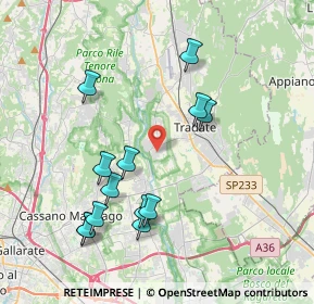 Mappa Via Guido D'Arezzo, 21050 Lonate Ceppino VA, Italia (3.96154)