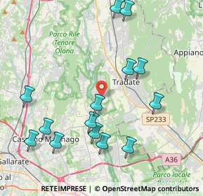 Mappa Via Guido D'Arezzo, 21050 Lonate Ceppino VA, Italia (4.49786)