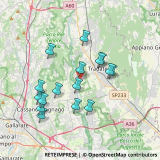 Mappa Via Guido D'Arezzo, 21050 Lonate Ceppino VA, Italia (3.67438)