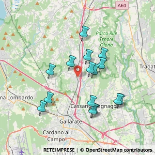 Mappa Via Galileo Galilei, 21040 Jerago Con Orago VA, Italia (3.56333)