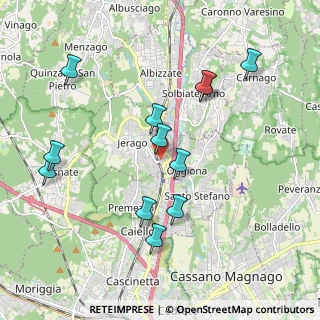 Mappa Via Galileo Galilei, 21040 Jerago Con Orago VA, Italia (2.00167)