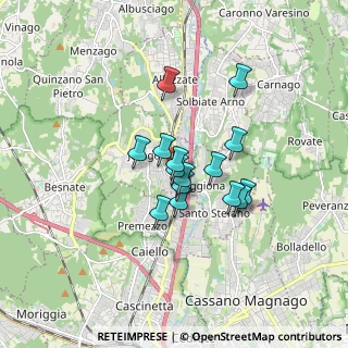 Mappa Via Galileo Galilei, 21040 Jerago Con Orago VA, Italia (1.172)