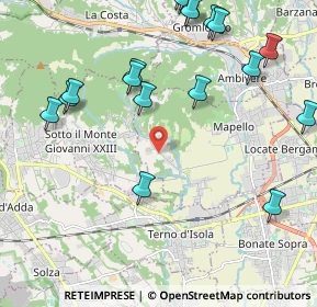 Mappa Via T. Tasso, 24030 Mapello BG, Italia (2.702)