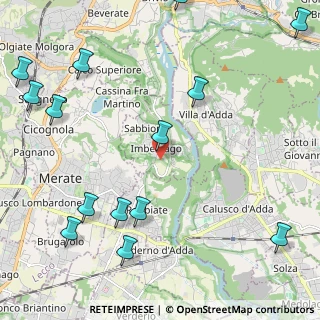 Mappa Via Laghetto del Monsereno, 23898 Imbersago LC, Italia (3.00714)