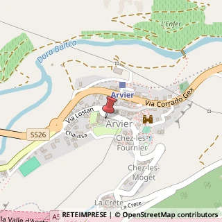 Mappa Piazza Roma, 6, 11011 Arvier, Aosta (Valle d'Aosta)