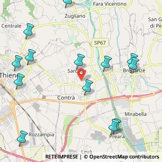 Mappa Via Tiziano Vecellio, 36030 Sarcedo VI, Italia (2.82846)