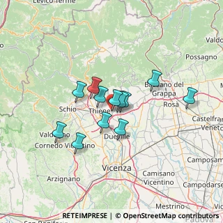 Mappa Via Tiziano Vecellio, 36030 Sarcedo VI, Italia (9.84833)