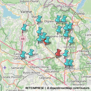 Mappa Via Vittorio Veneto, 21049 Tradate VA, Italia (7.5485)